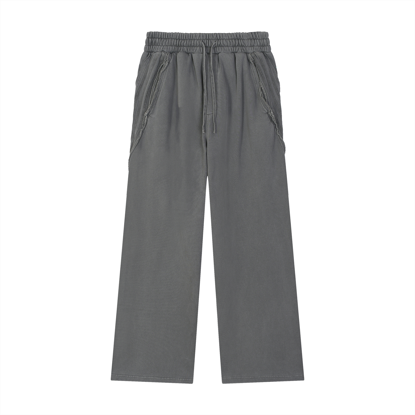 DARKFRASER Snow Washed Tape Raw Edge Sweatpants