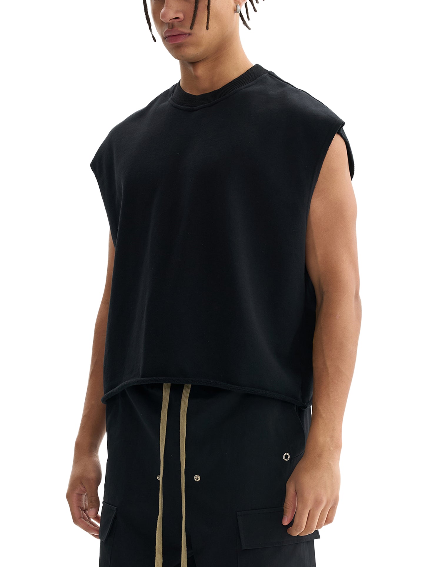 DARKFRASER French Terry Boxy Tank Top